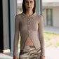 Iso Shirt Recycled Cotton Rib - Brent Brown