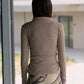 Iso Shirt Recycled Cotton Rib - Brent Brown