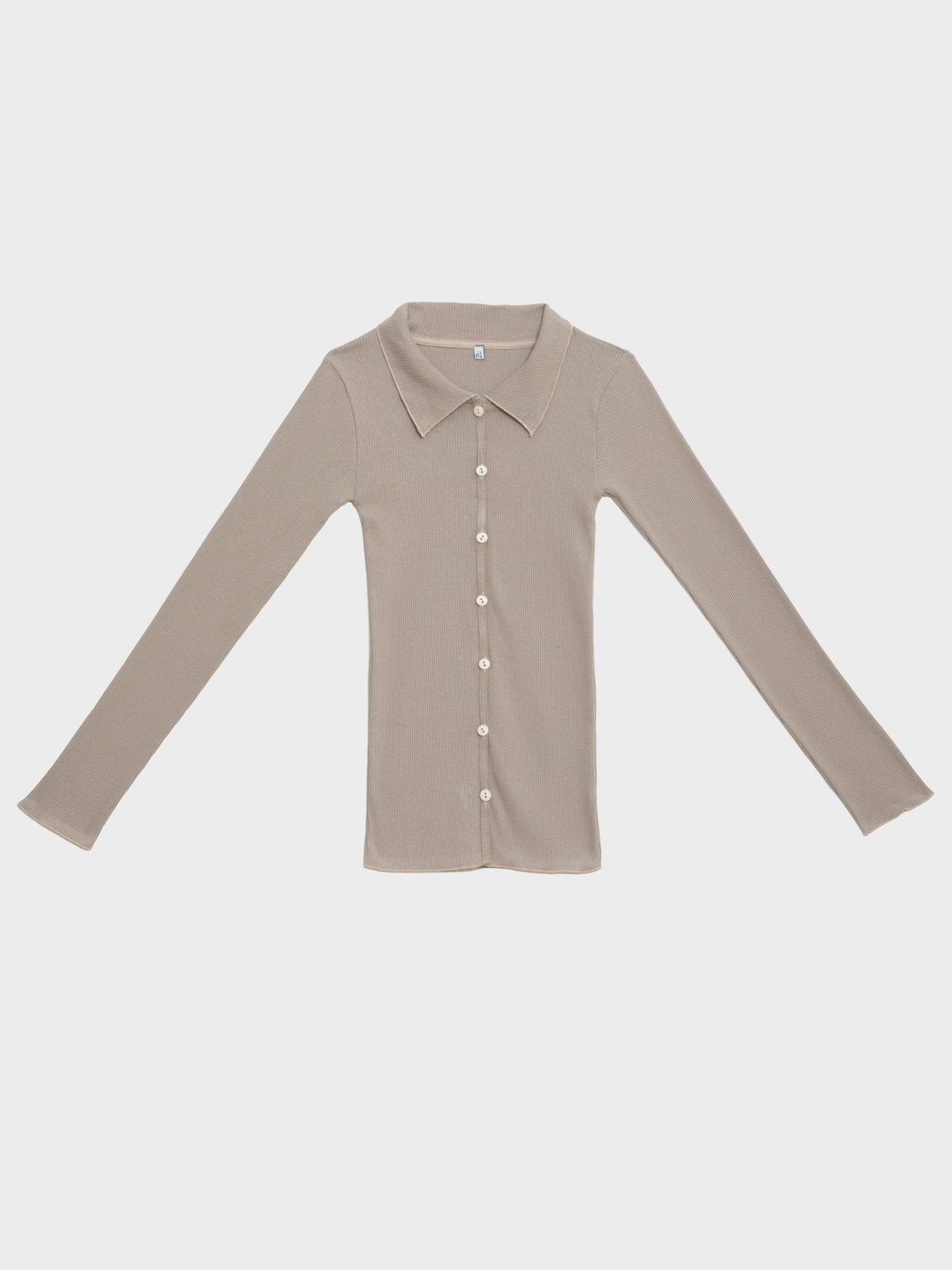 Iso Shirt Recycled Cotton Rib - Brent Brown