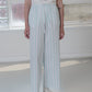 Kolla Pants Organic Cotton Poplin - Mint Stripe