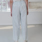 Kolla Pants Organic Cotton Poplin - Mint Stripe
