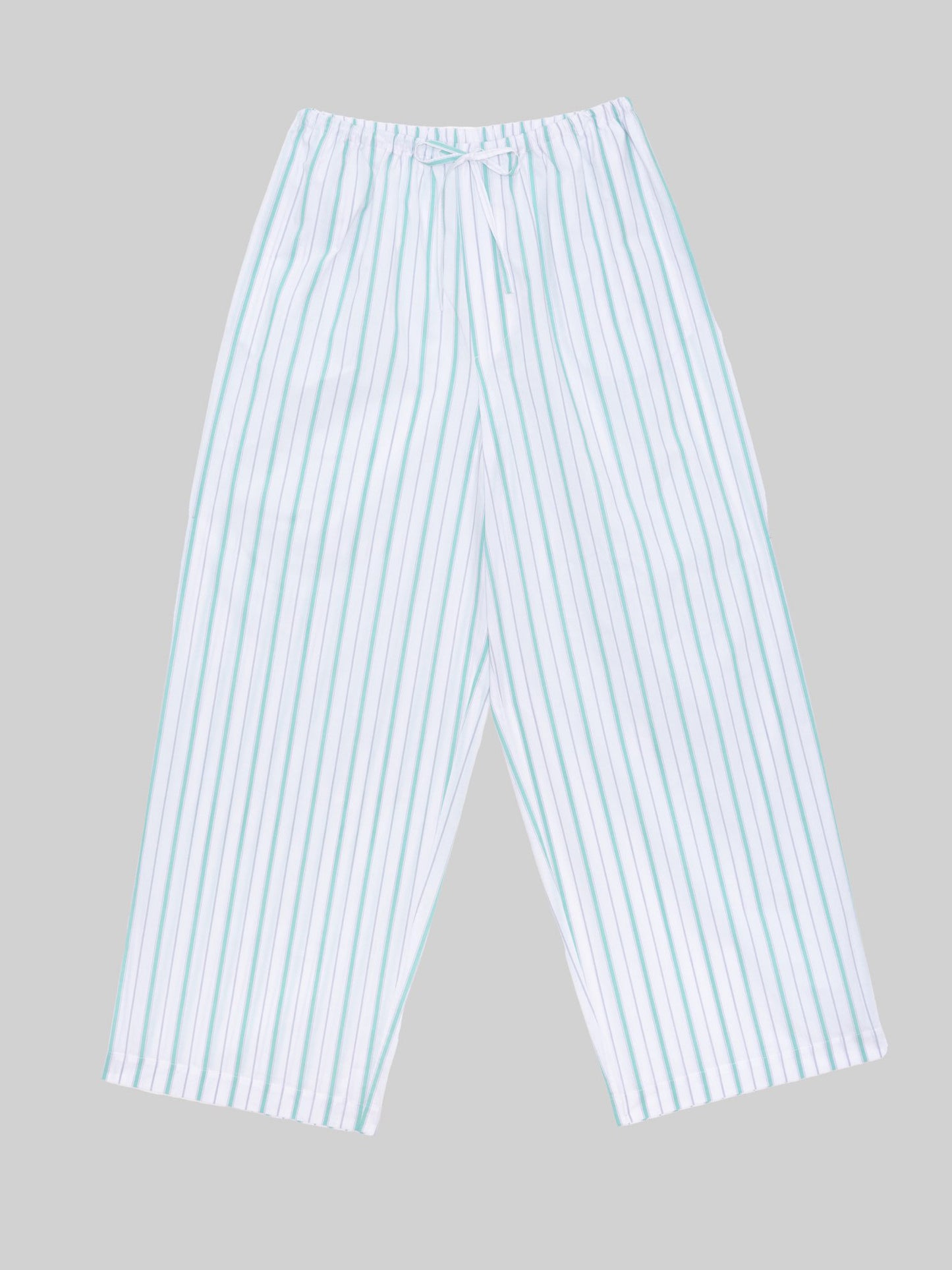 Kolla Pants Organic Cotton Poplin - Mint Stripe