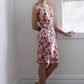 The Silk Bias Dress - Pink Floral