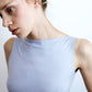 The Merino Wool Sabrina Top - Ice Blue