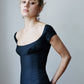 The Corselette - Black Herringbone