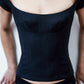 The Corselette - Black Herringbone