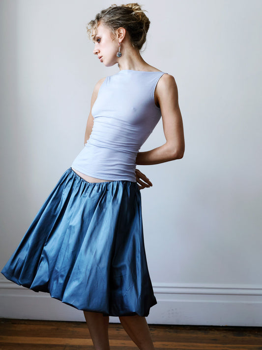 The Polonaise Skirt - Silver