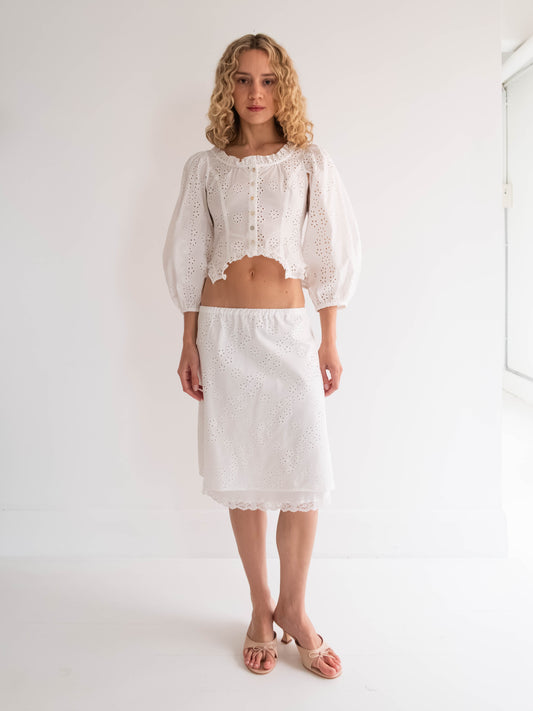 Laffy Skirt - White