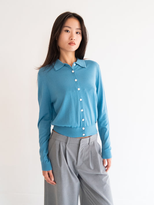 Ley Cardigan - Cerulean