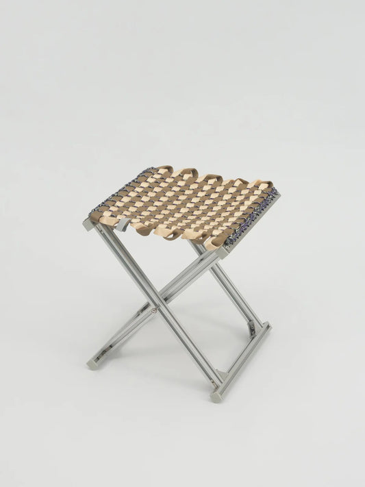 Mazha Stool - Cream/Tan