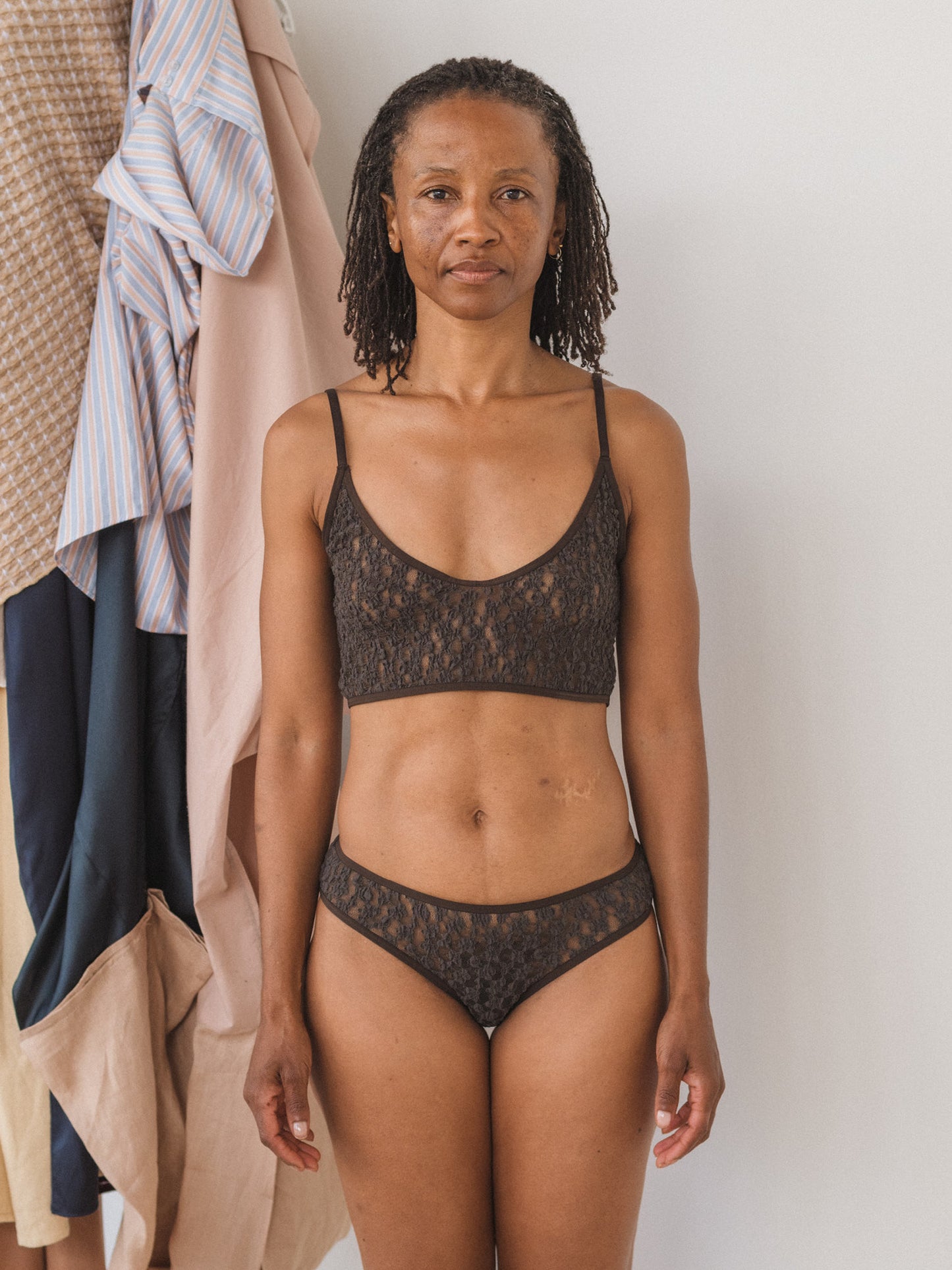 Musial Pants Organic Cotton Lace - Black