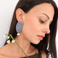 Crush Earrings - Paynes Grey Speckle