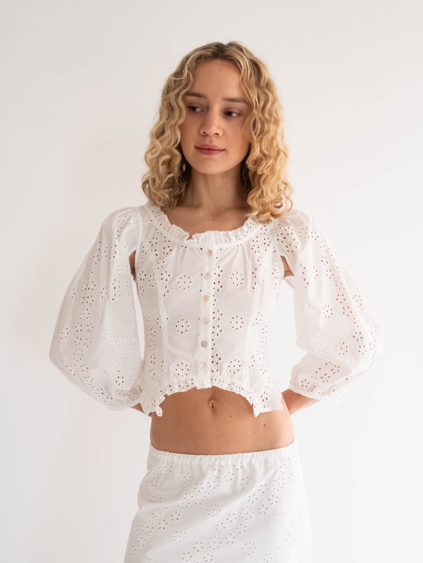 Palisade Top - White Eyelet