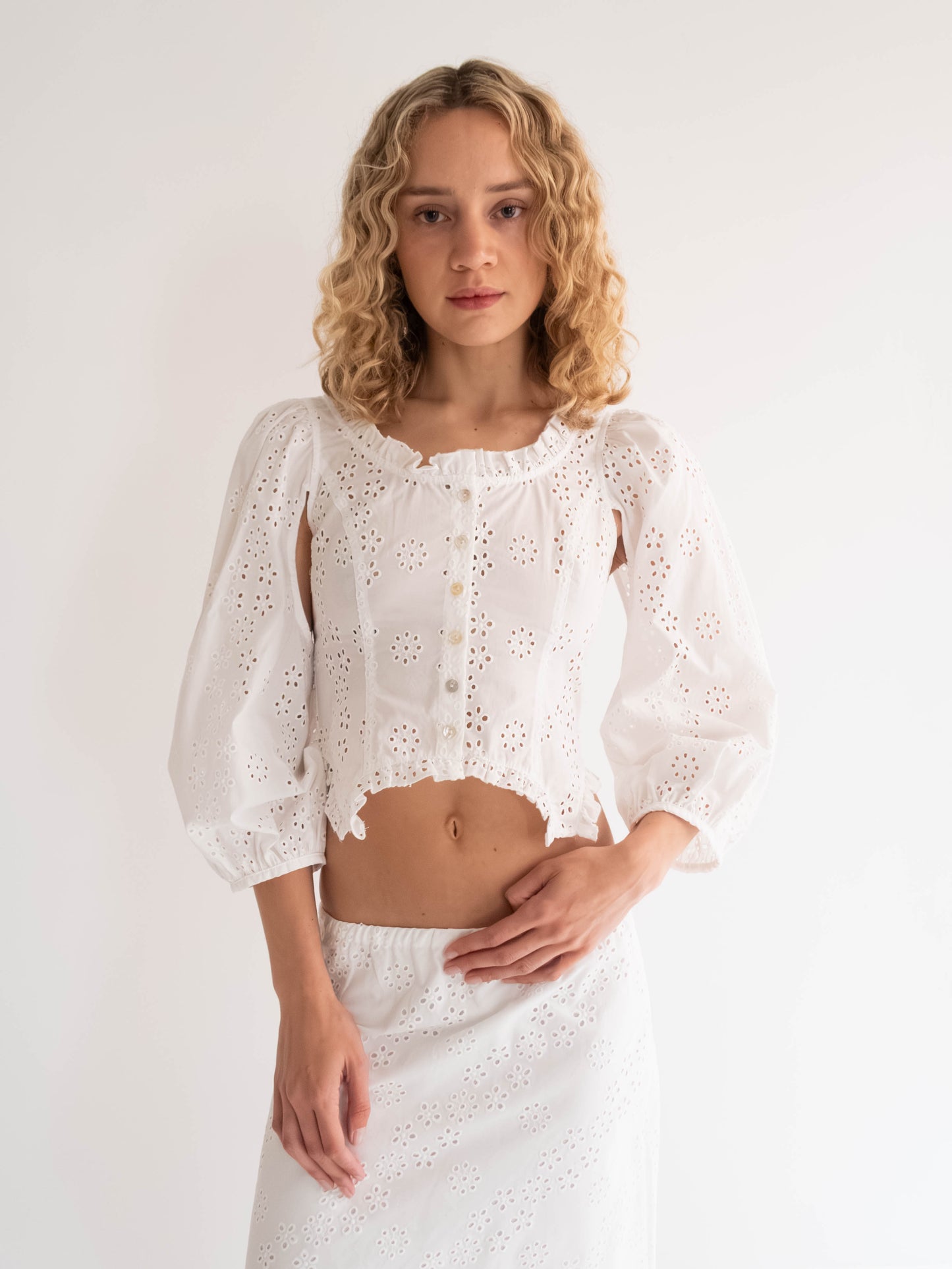 Palisade Top - White Eyelet