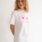 Peanut Boxy Tee - White