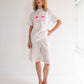 Peanut Boxy Tee - White