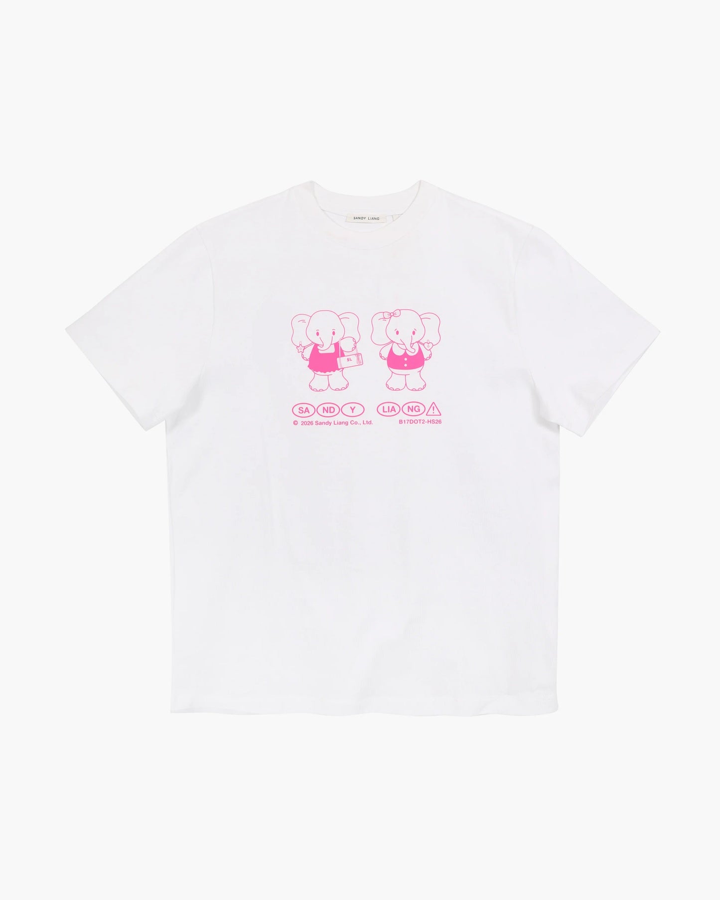 Peanut Boxy Tee - White