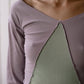 Phy Long Sleeve Tee Organic Cotton Rib - Verbe Purple / Green