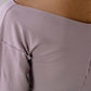 Phy Long Sleeve Tee Organic Cotton Rib - Verbe Purple / Green