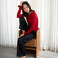 Wool Slip Trouser - Navy Stripe