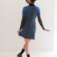 Rania Zip-Up Dress - Blue