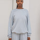 Rim Sweatshirt Regenerative Cotton - Whitestone Blue