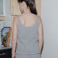 Rim Tank - Recycled Cashmere - Grey Melange
