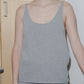 Rim Tank - Recycled Cashmere - Grey Melange