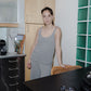 Rim Tank - Recycled Cashmere - Grey Melange