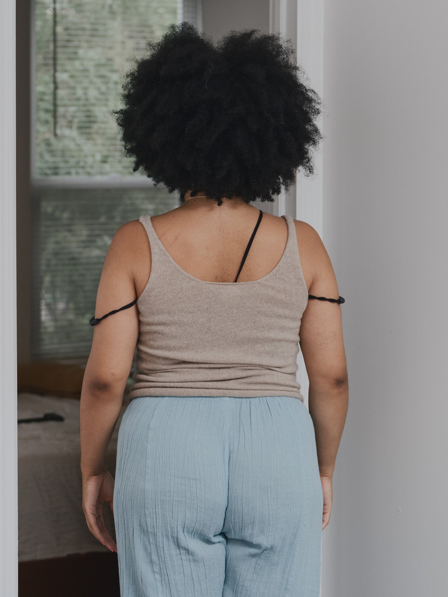 Rim Tank Recycled Cashmere - Naturale