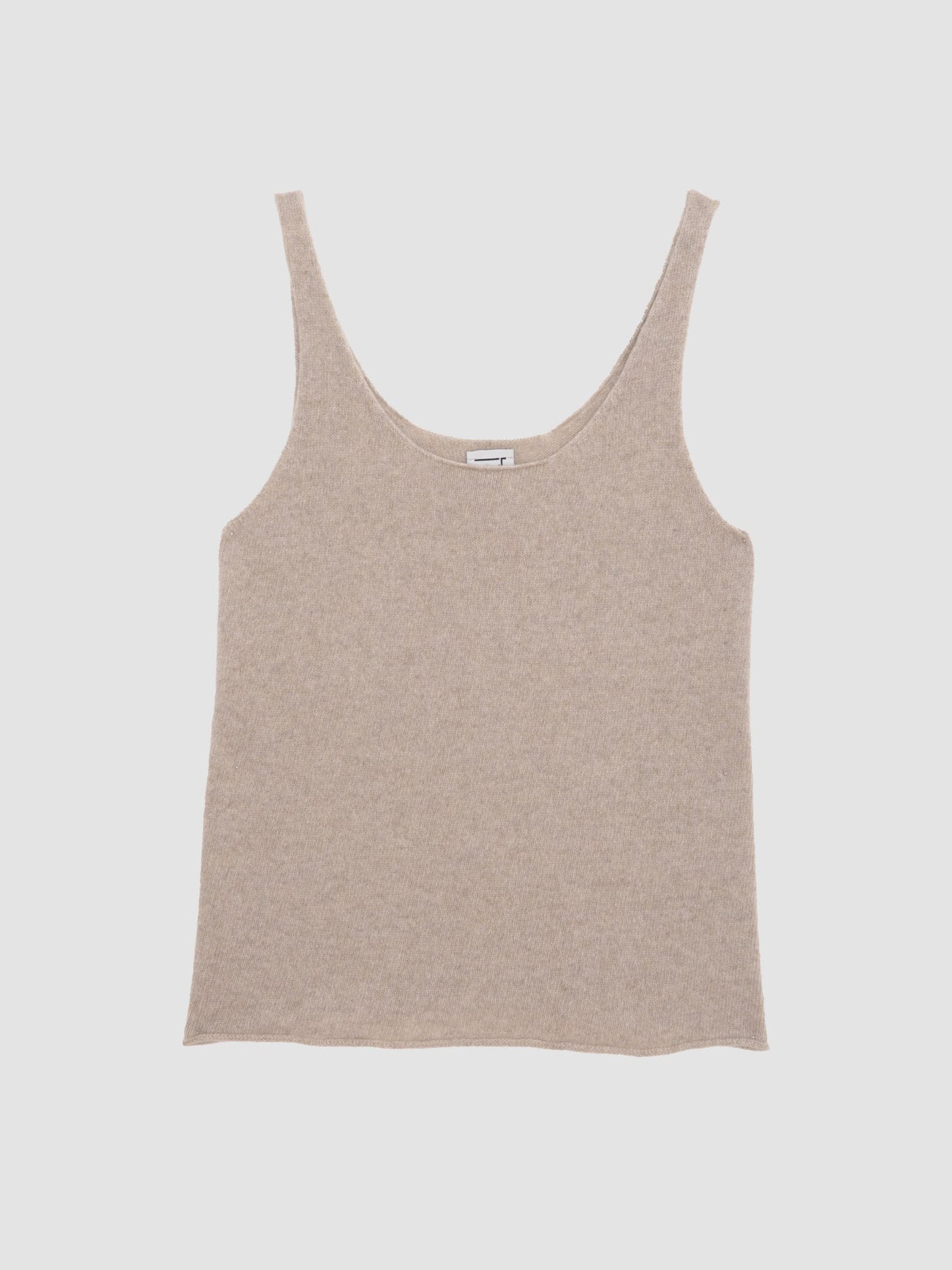Rim Tank Recycled Cashmere - Naturale