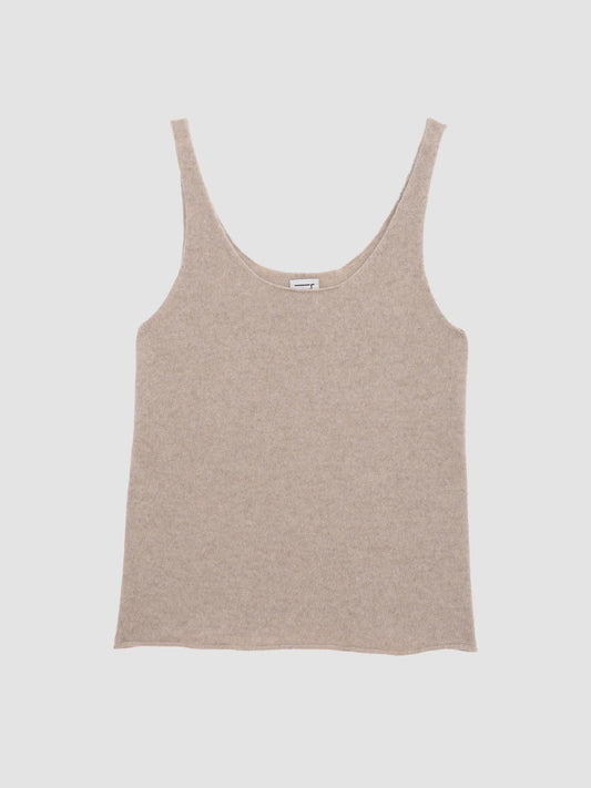 Rim Tank Recycled Cashmere - Naturale