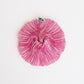 Plissé Silk Scrunchie - Bright Pink