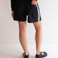 Raw Silk Contrast Shorts - Black/Mint