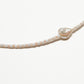 Somos Como Niños Necklace - Peach & White