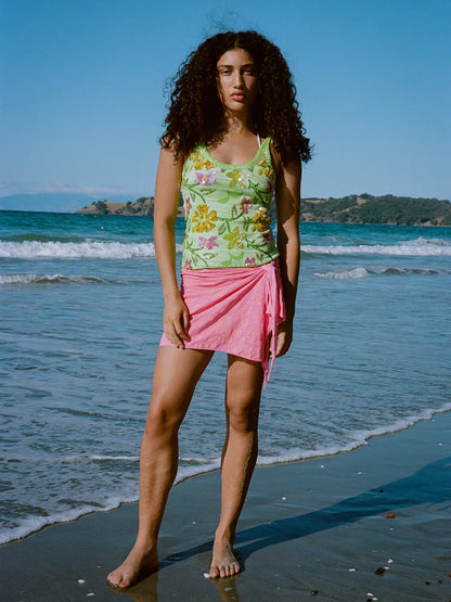 Spring Ibisco Tank - Green