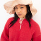 Raw Silk Sun Hat - Ballet