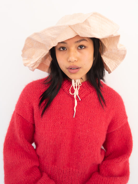 Raw Silk Sun Hat - Ballet