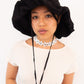 Raw Silk Sun Hat - Ink
