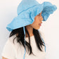 Raw Silk Sun Hat - Lake