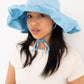 Raw Silk Sun Hat - Lake