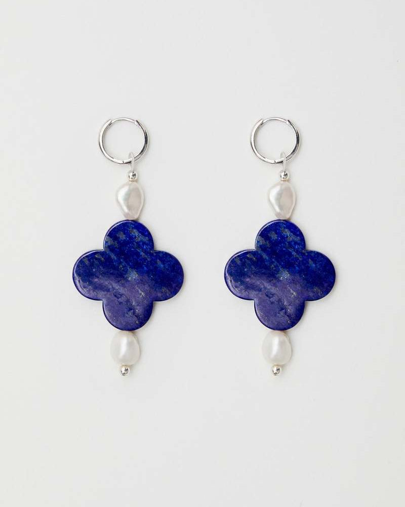 Taro Earrings - Blue Lapis