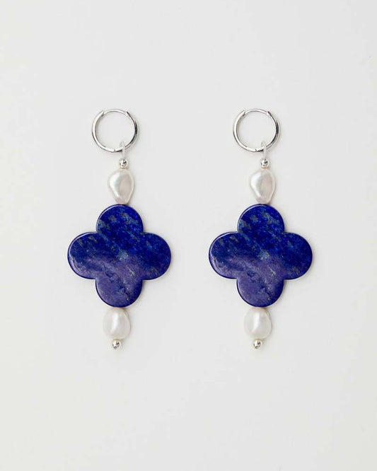 Taro Earrings - Blue Lapis