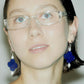 Taro Earrings - Blue Lapis
