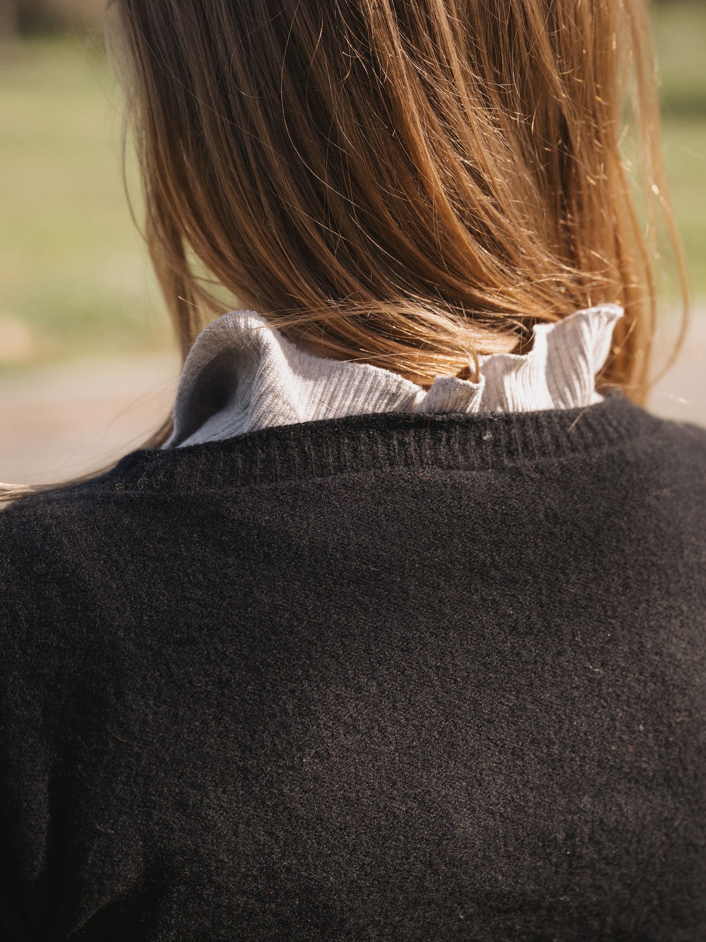 Tier Cardigan Recycled Cashmere - Black