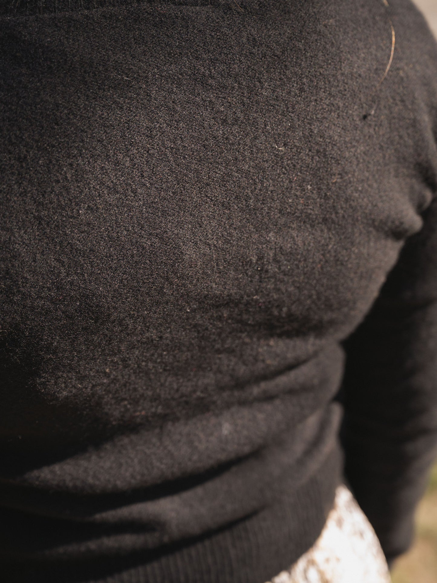 Tier Cardigan Recycled Cashmere - Black