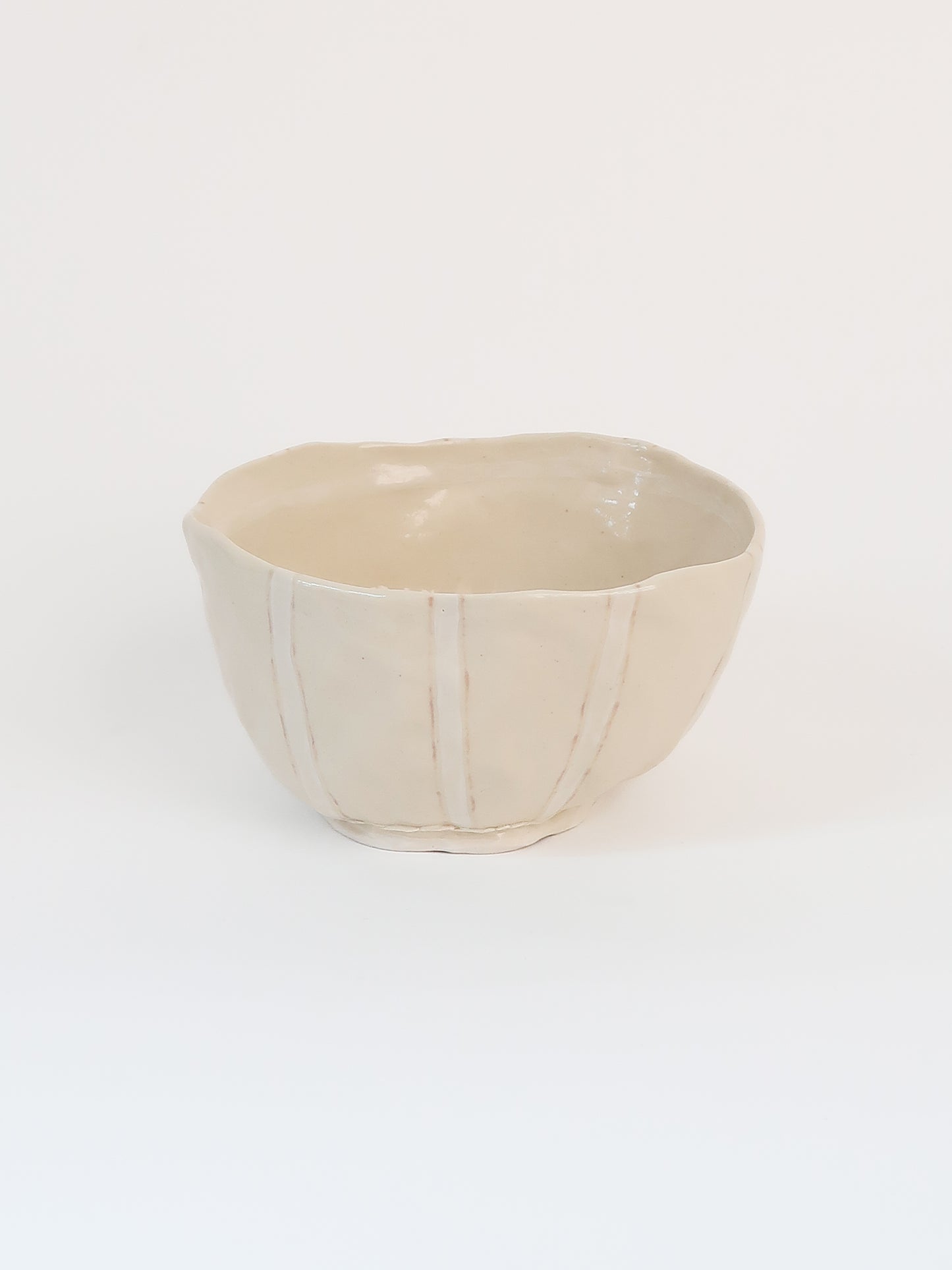 Small White Stripe Bowl