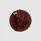 Plissé Silk Scrunchie - Mahogony