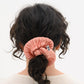 Plissé Silk Scrunchie - Blush