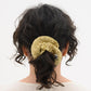 Plissé Silk Scrunchie - Pistachio